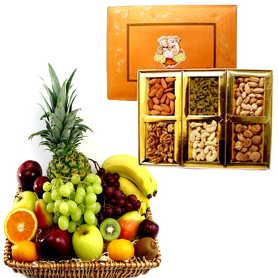 Mixed Dry Fruits With Mixed Fruits