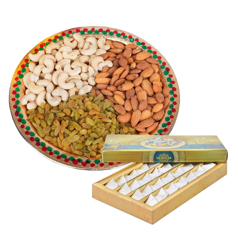 Dry fruit with Kaju Katli Dry fruit with Kaju Katli
