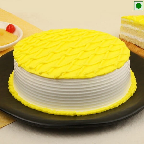 Tropical Pineapple Eggless Cake