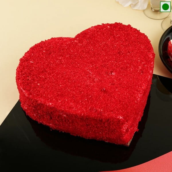 Hearty Red Velvet Eggless Cake Hearty Red Velvet Eggless Cake