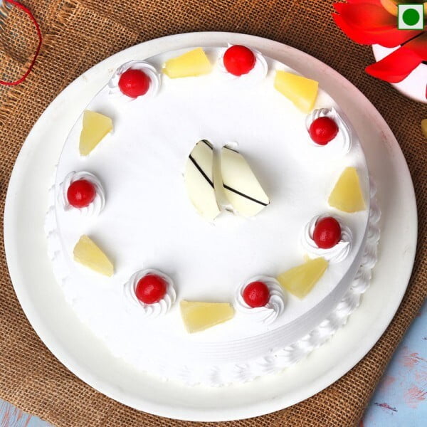 Pineapple Eggless Cake Pineapple Eggless Cake
