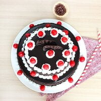 Eggless 2 Tier Black Forest Cake