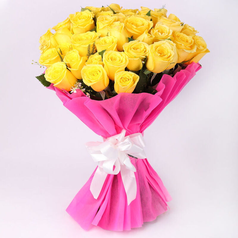 Elegant Yellow Roses Bunch Elegant Yellow Roses Bunch