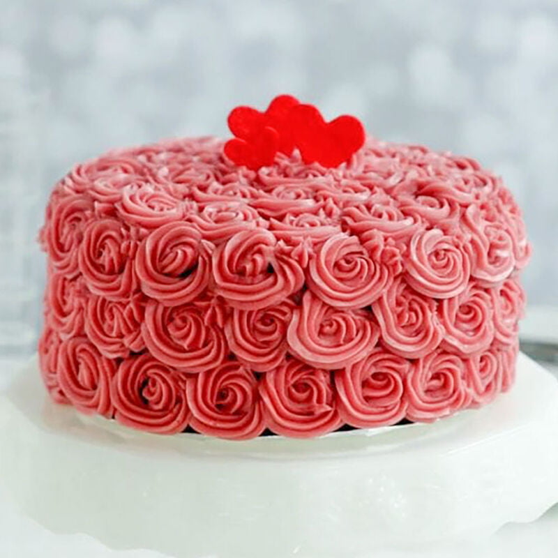 Little Hearts Rose Cake