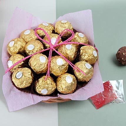 Basket of Ferrero Rocher Basket of Ferrero Rocher
