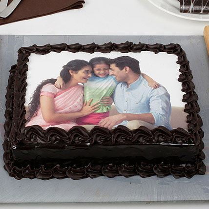Photo Square Chocolate Cake Photo Square Chocolate Cake
