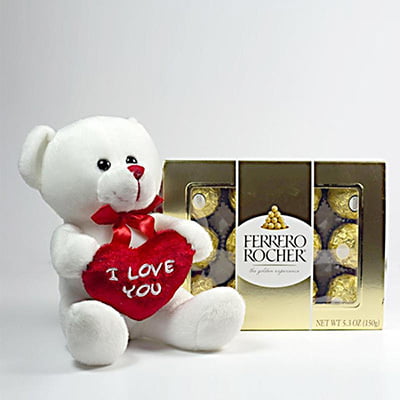 Rocher with soft toy Rocher with soft toy