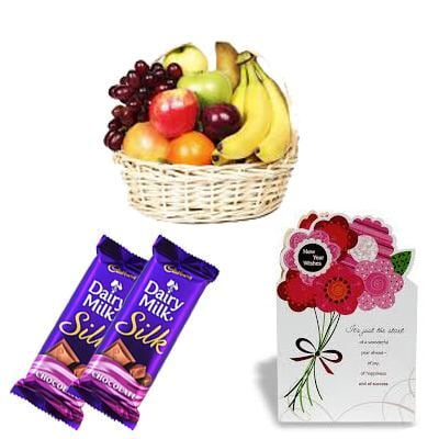 Mixed Fruits With Dairy Milk Silk