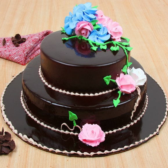 2 Tier Chocolate Cake 3 Kg 2 Tier Chocolate Cake 3 Kg