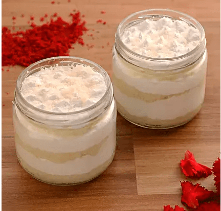 Elegant Vanilla Cream Cake Jar Elegant Vanilla Cream Cake Jar