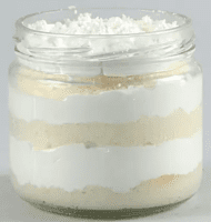 Elegant Vanilla Cream Cake Jar