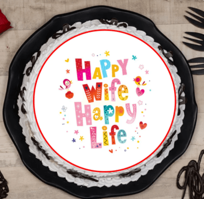 Happy Wife Happy Life Cake