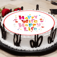 Happy Wife Happy Life Cake