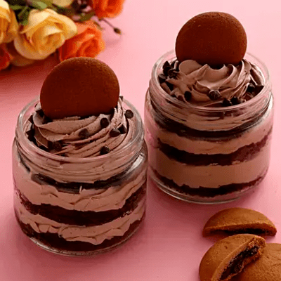 Lovely Choco Dark Fantasy Cream Cake Jar