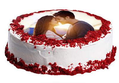 Red Velvet Photo Cake