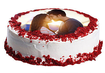 Red Velvet Photo Cake Red Velvet Photo Cake