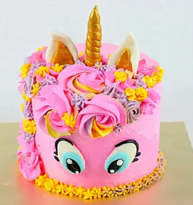 Pink Unicorn Chocolate Cake