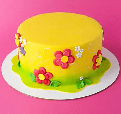 Sunshine Chocolate Fondant Cake Sunshine Chocolate Fondant Cake