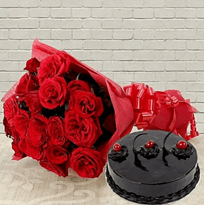 Roses N Chocolaty Love Combo