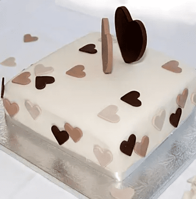 Forever Hearts Designer Cake
