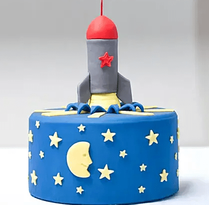 Designer Space Rocket Cake Designer Space Rocket Cake