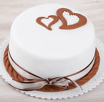 Hearts Love Fondant Cake