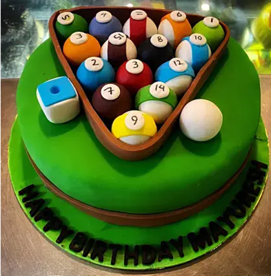 Pool Game Designer Cake 2 Kg