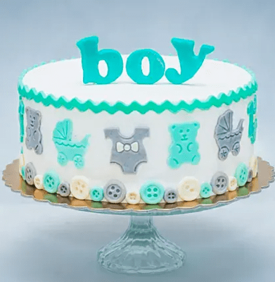 It's A Boy Fondant Cake