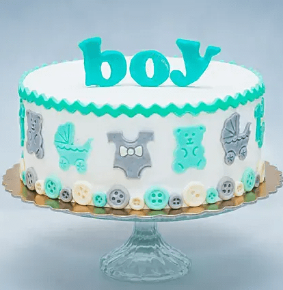 It's A Boy Fondant Cake