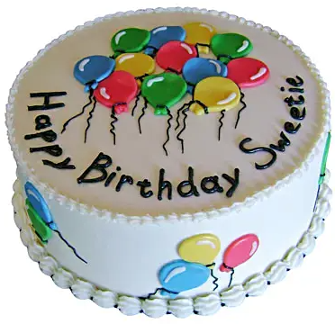 Charm of Balloons Cake 1kg Chocolate