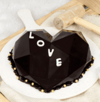 Diamond Heart Pinata Cake