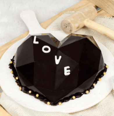 Diamond Heart Pinata Cake