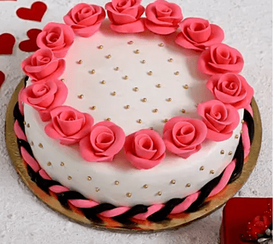 Roses Around Designer Truffle Cake 1Kg