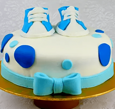 Blue Shoes Truffle Fondant Cake-1Kg