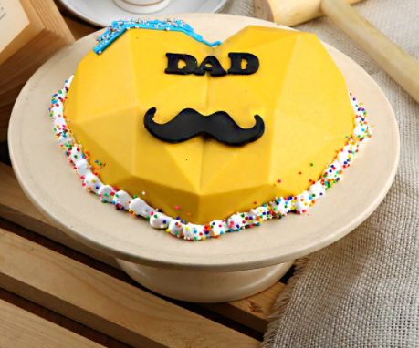 Dad Moustache Pinata Cake Dad Moustache Pinata Cake
