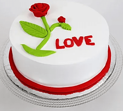 Red Rose Love Chocolate Cake 1 Kg