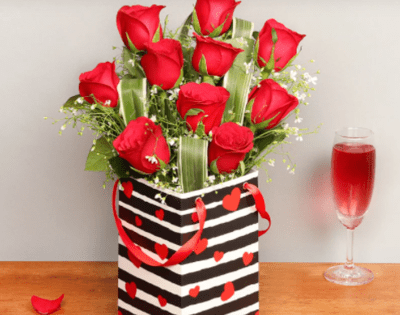Red Love Rose Box