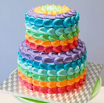 Two Tier Rainbow Chocolate Cake 2.5 Kg Two Tier Rainbow Chocolate Cake 2.5 Kg