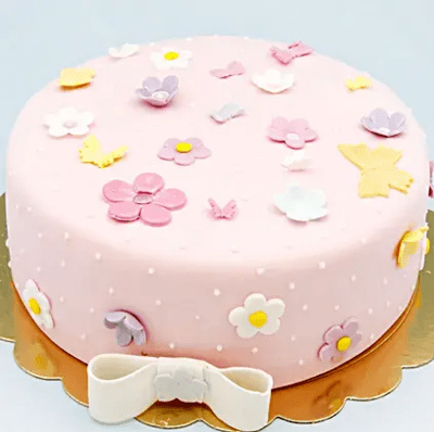 Pretty Pink Floral Chocolate Cake 1 Kg