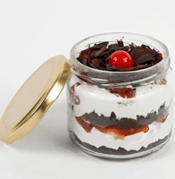 Sizzling Black Forest Jar Cake