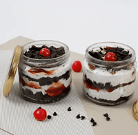 Sizzling Black Forest Jar Cake