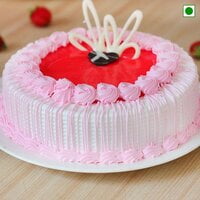 Iconic Strawberry Cake Eggless