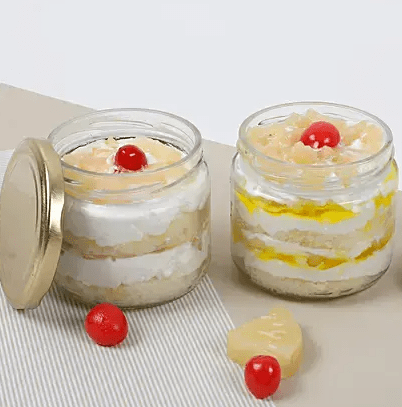 Sumptuous Pineapple Jar Cake