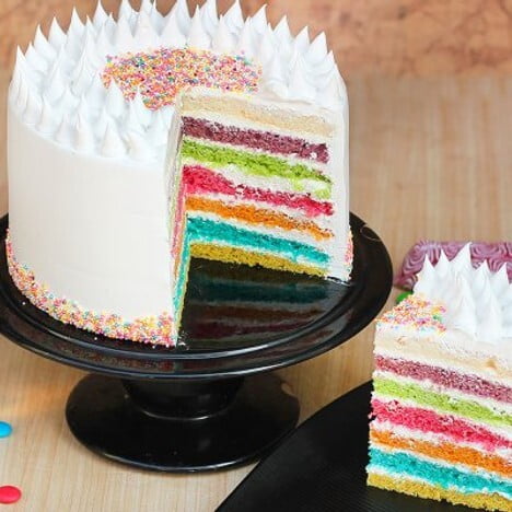 Rainbow Tower cake