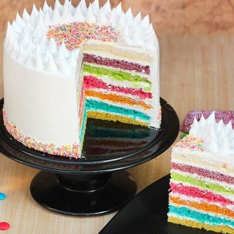 Rainbow Tower cake Rainbow Tower cake