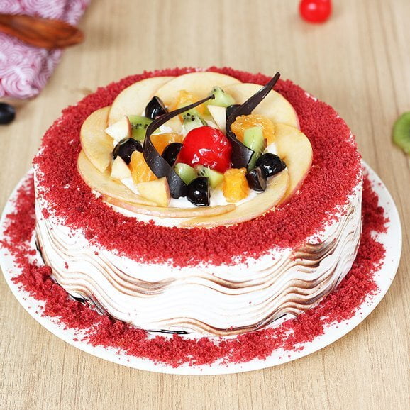 Red Velvety And Fruity Delight Red Velvety And Fruity Delight
