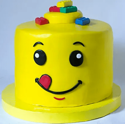 Quirky Smiley Fondant Cake